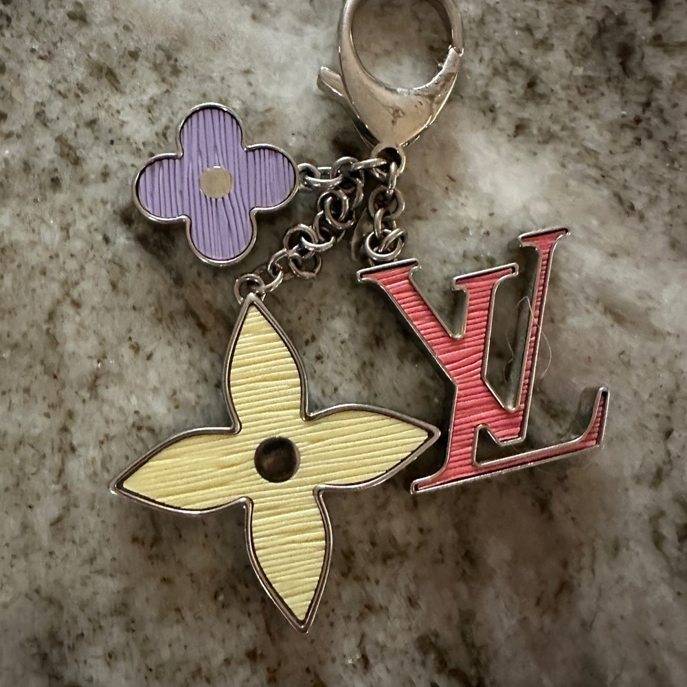 Louis Vuitton Red and Yellow Key & Card Holder  Today only make best offer!